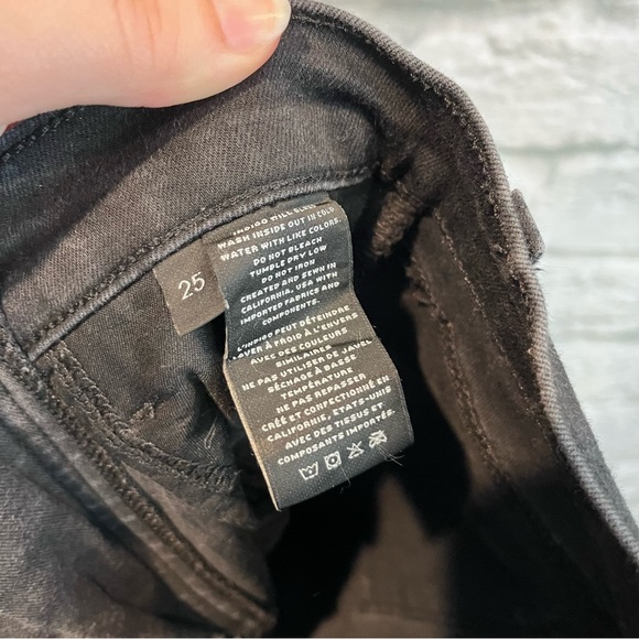 J Brand x Steph_Shep 25” Black Vendetta High Rise Lace Up Skinny Jeans - Picture 12 of 12